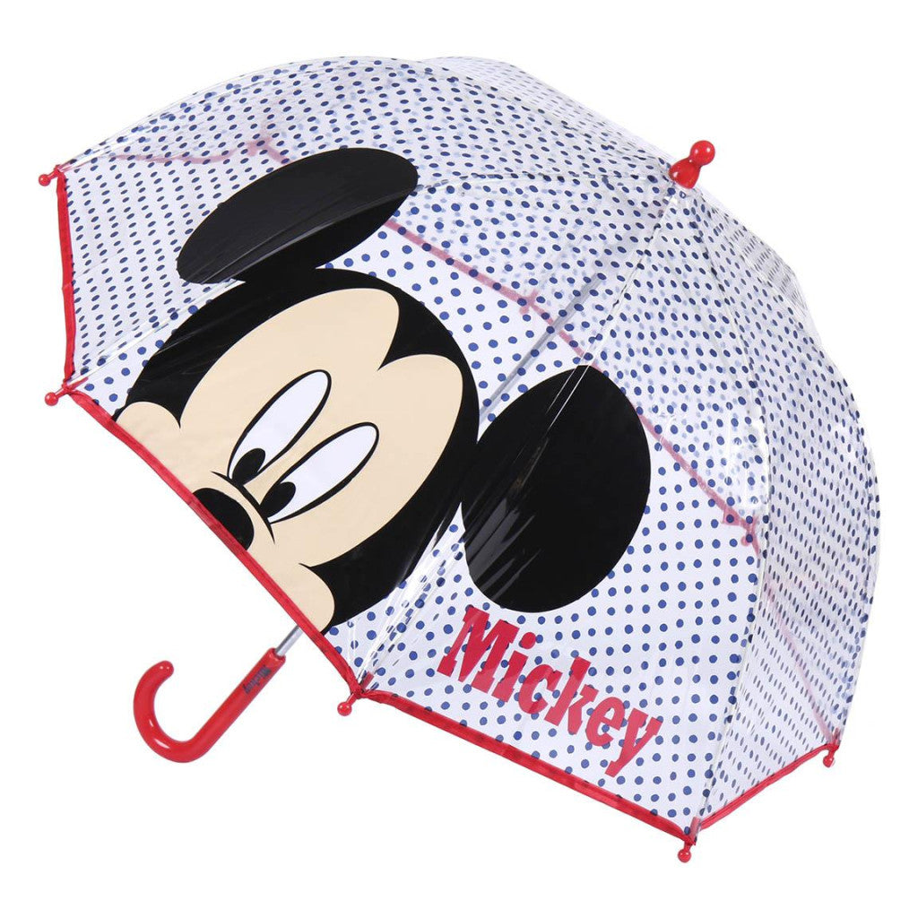 Disney Mickey bērnu caurspīdīgais lietussargs √ò71 cm
