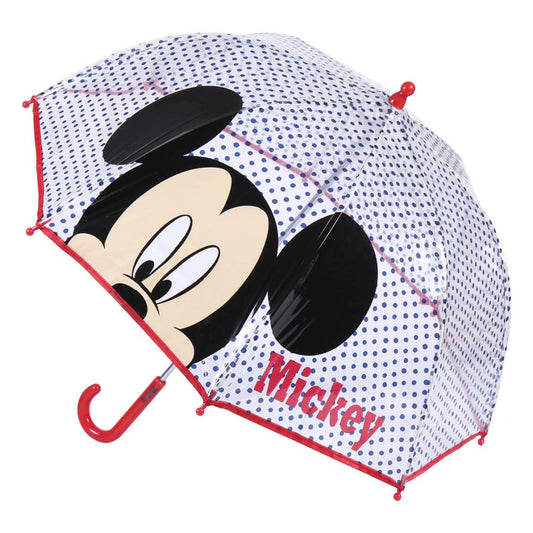 Disney Mickey bērnu caurspīdīgais lietussargs √ò71 cm