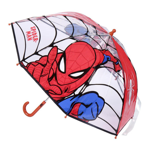 Zirnekļcilvēka Web-Slinger bērnu caurspīdīgais lietussargs √ò71 cm