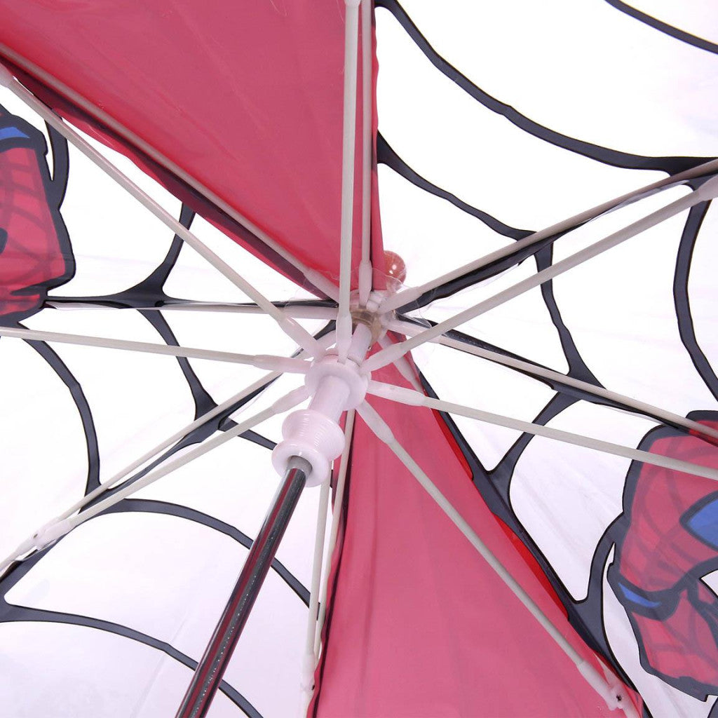 Zirnekļcilvēka Web-Slinger bērnu caurspīdīgais lietussargs √ò71 cm