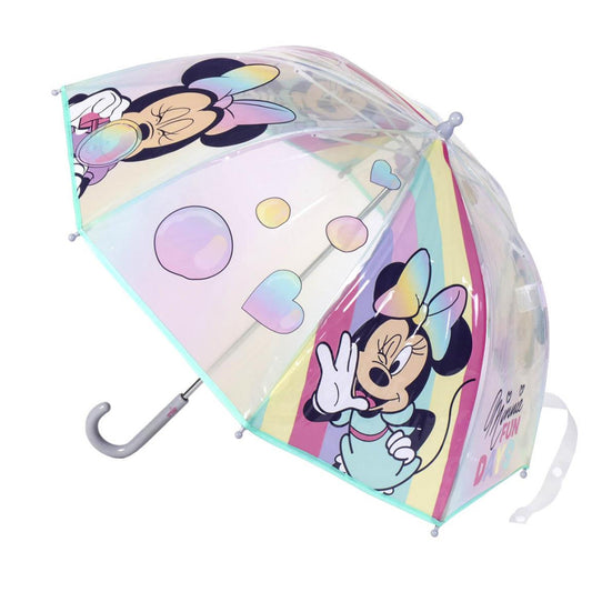 Disney Minnie Fun Days bērnu caurspīdīgais lietussargs √ò71 cm