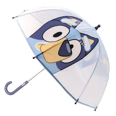 Zils bērnu caurspīdīgs lietussargs √ò71 cm