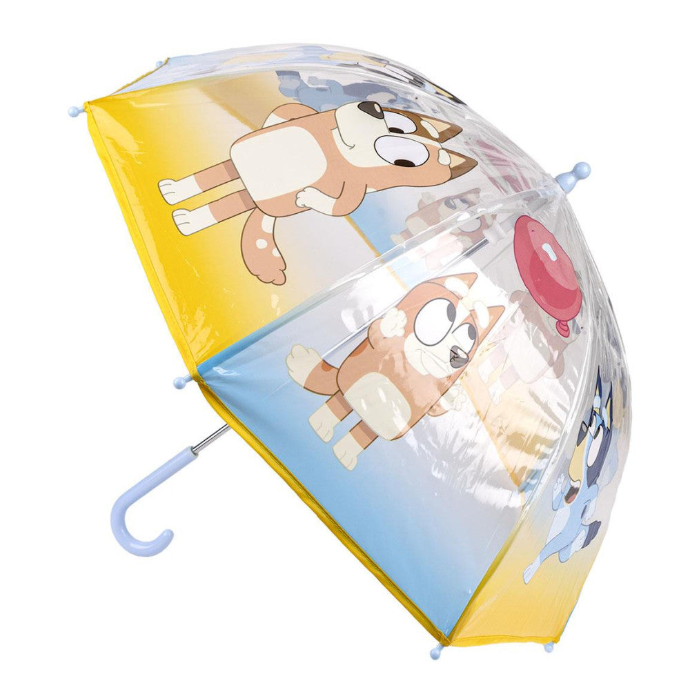 Zils bērnu caurspīdīgs lietussargs √ò71 cm