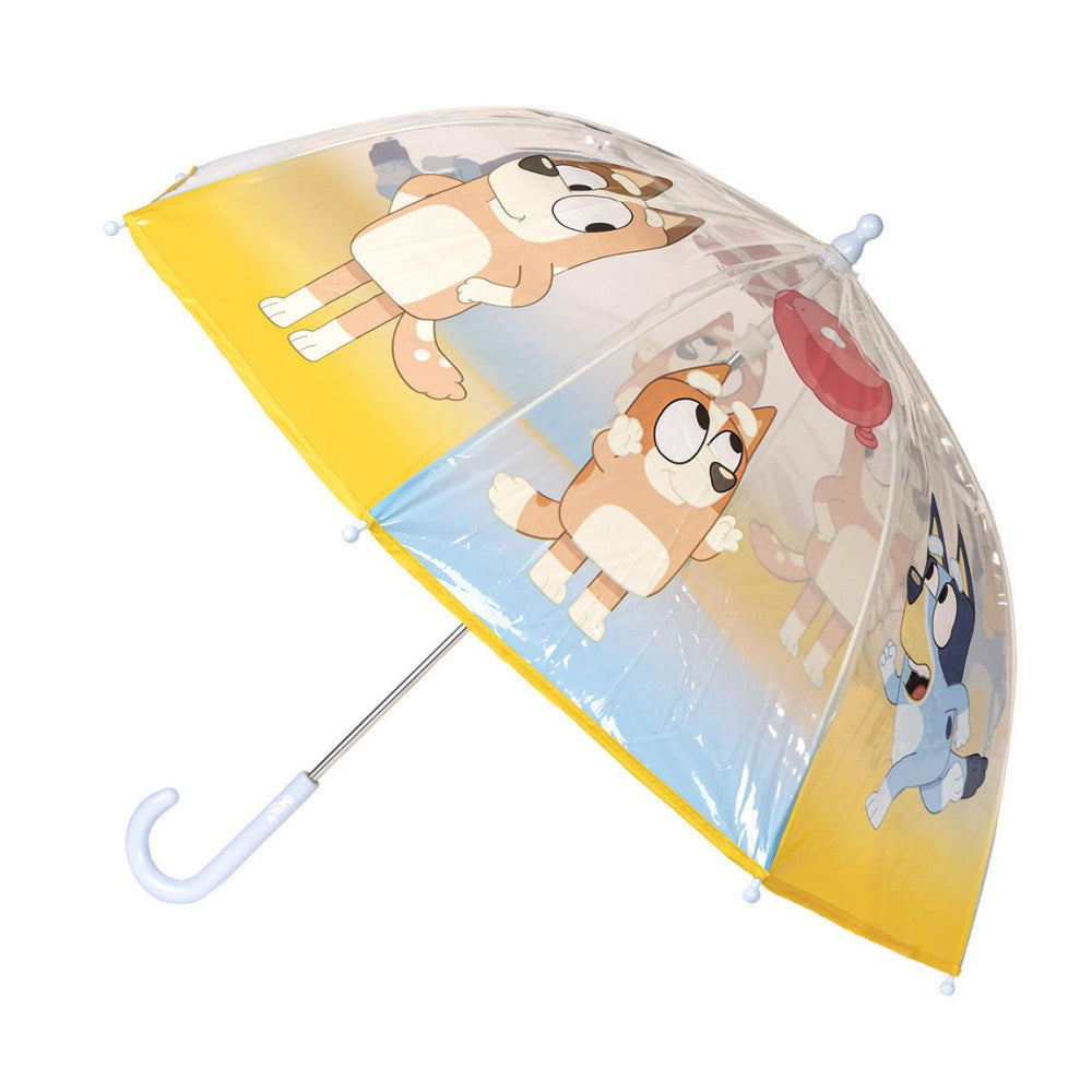 Zils bērnu caurspīdīgs lietussargs √ò71 cm