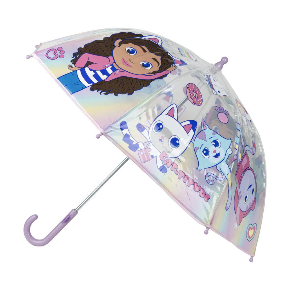 Gabby's Dollhouse bērnu caurspīdīgais lietussargs √ò71 cm