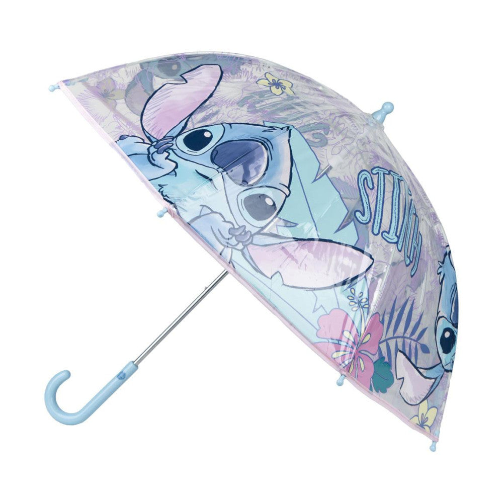 Disney Lilo un Stitch Hibiscus bērnu caurspīdīgais lietussargs √ò71 cm
