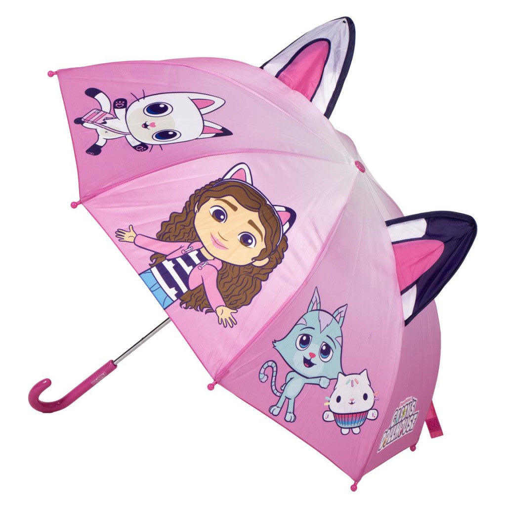Gabby's Dollhouse Pink bērnu lietussargs ar rokturi √ò71 cm