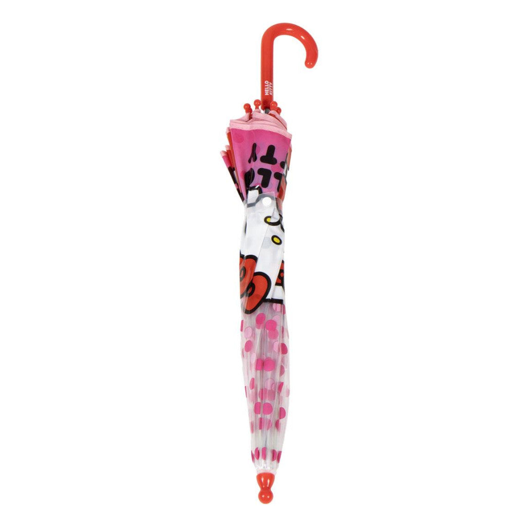 Hello Kitty Dots bērnu caurspīdīgais lietussargs √ò71 cm