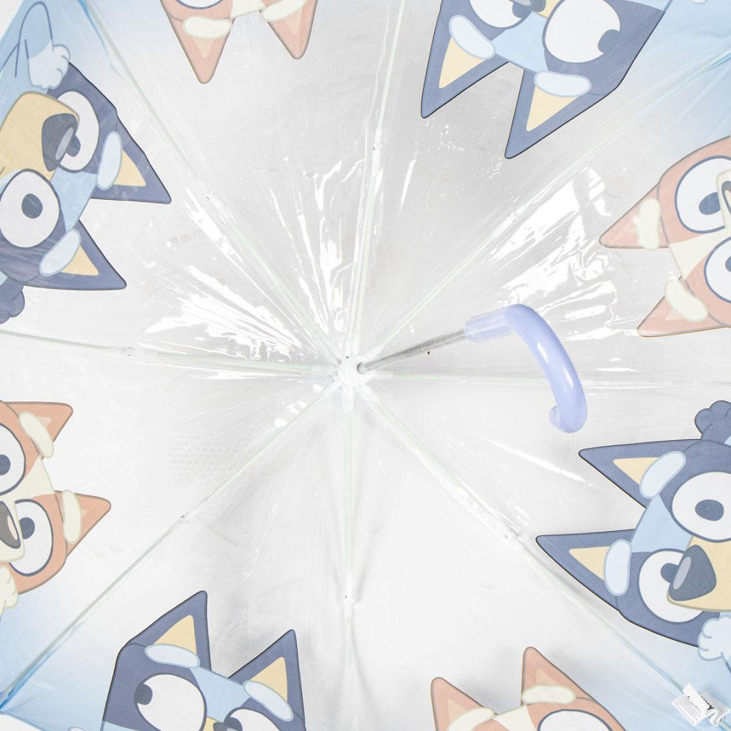 Bluey Puddle bērnu caurspīdīgais lietussargs √ò71 cm
