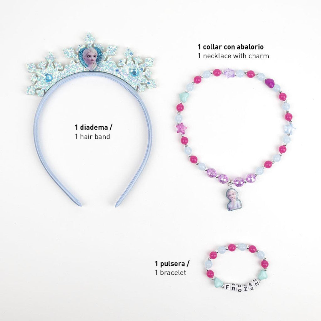Disney Frozen karaliski zils rotaslietu un galvas saites komplekts
