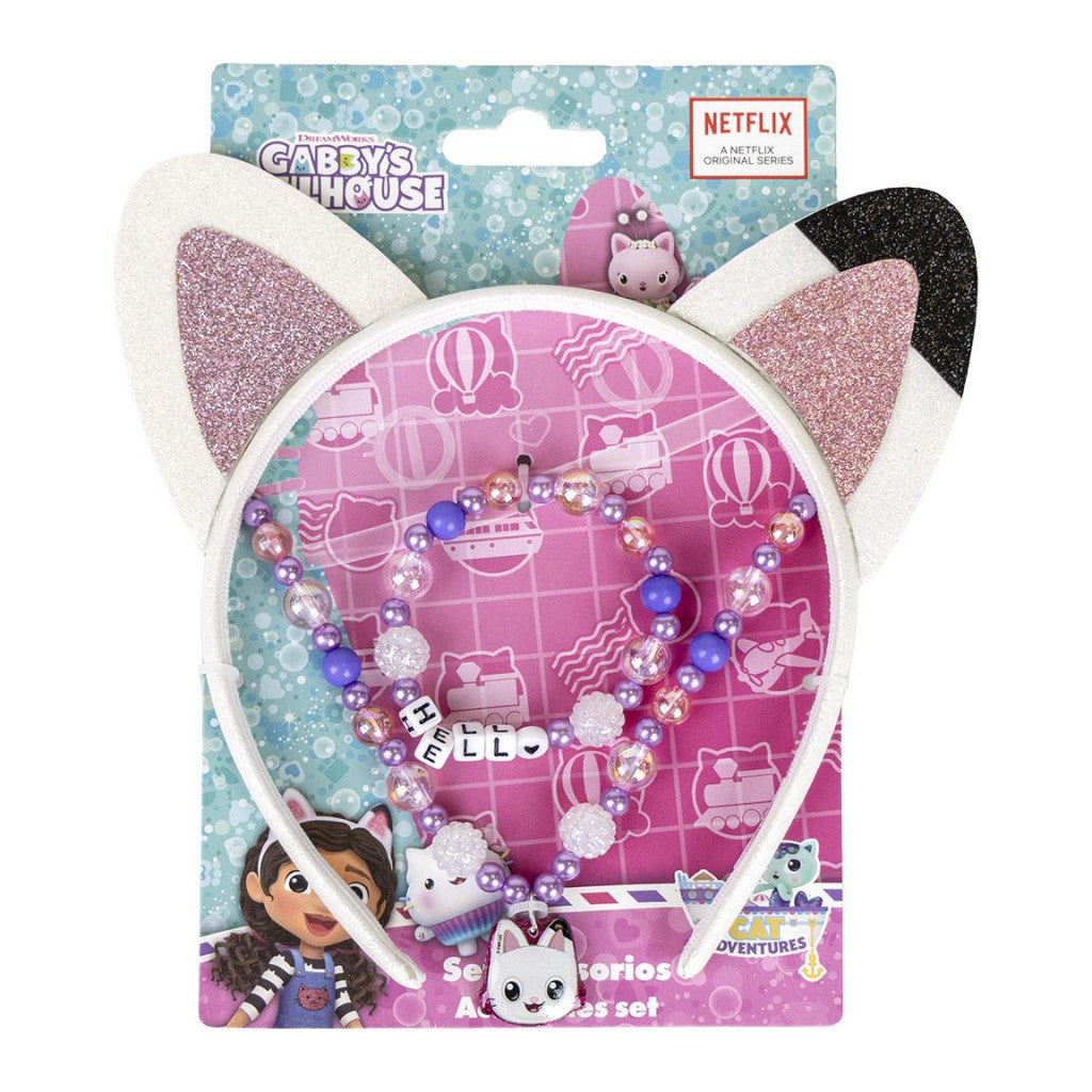 Gabby's Dollhouse kaķa ausu rotaslietu un galvas saites komplekts
