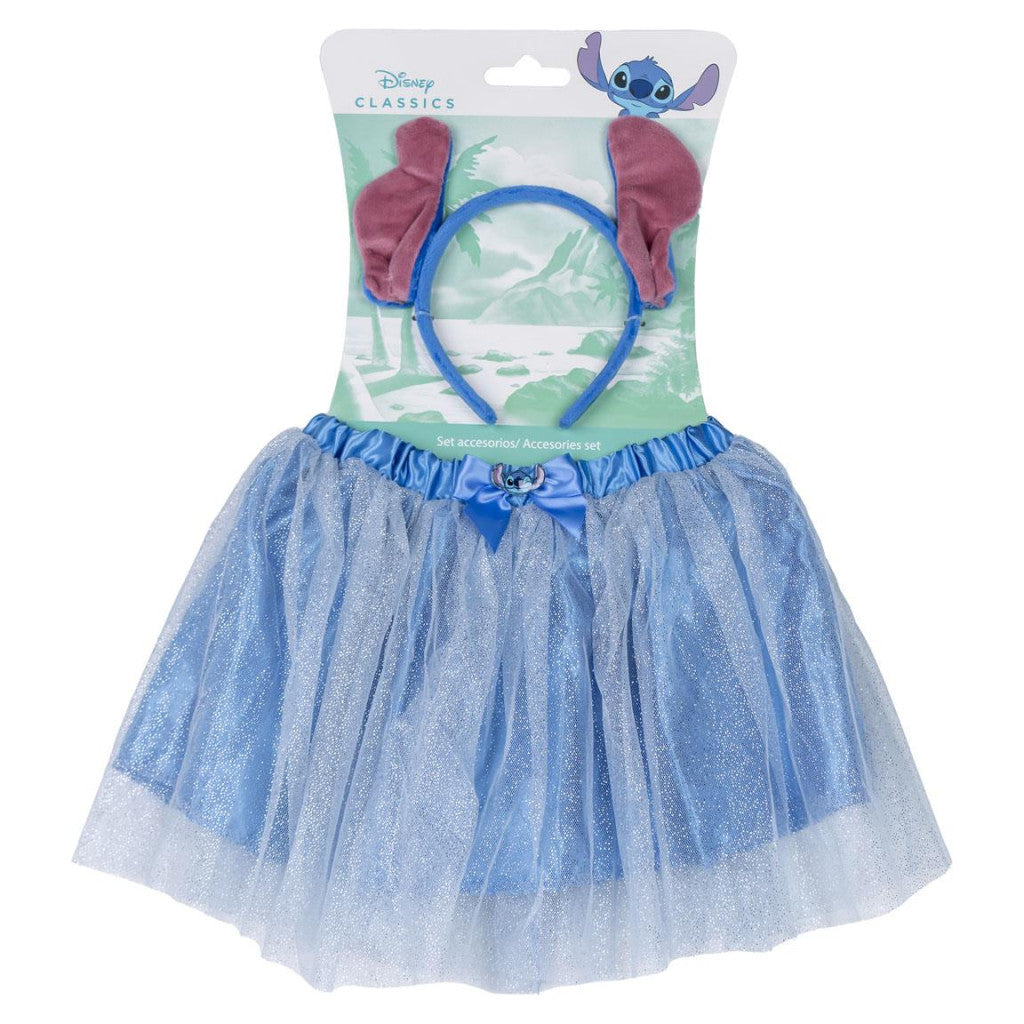 Disney Lilo un Stitch Sparkle bērnu svārku un galvas saites komplekts