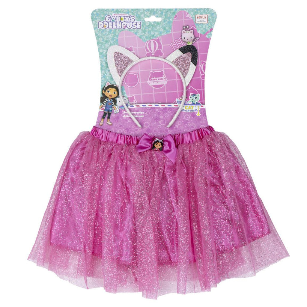 Gabby's Dollhouse bērnu svārku un galvas saites komplekts