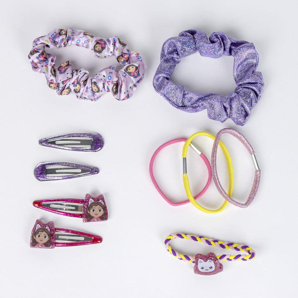 Gabby's Dollhouse Purrrple matu sprādzes un matu saites komplekts