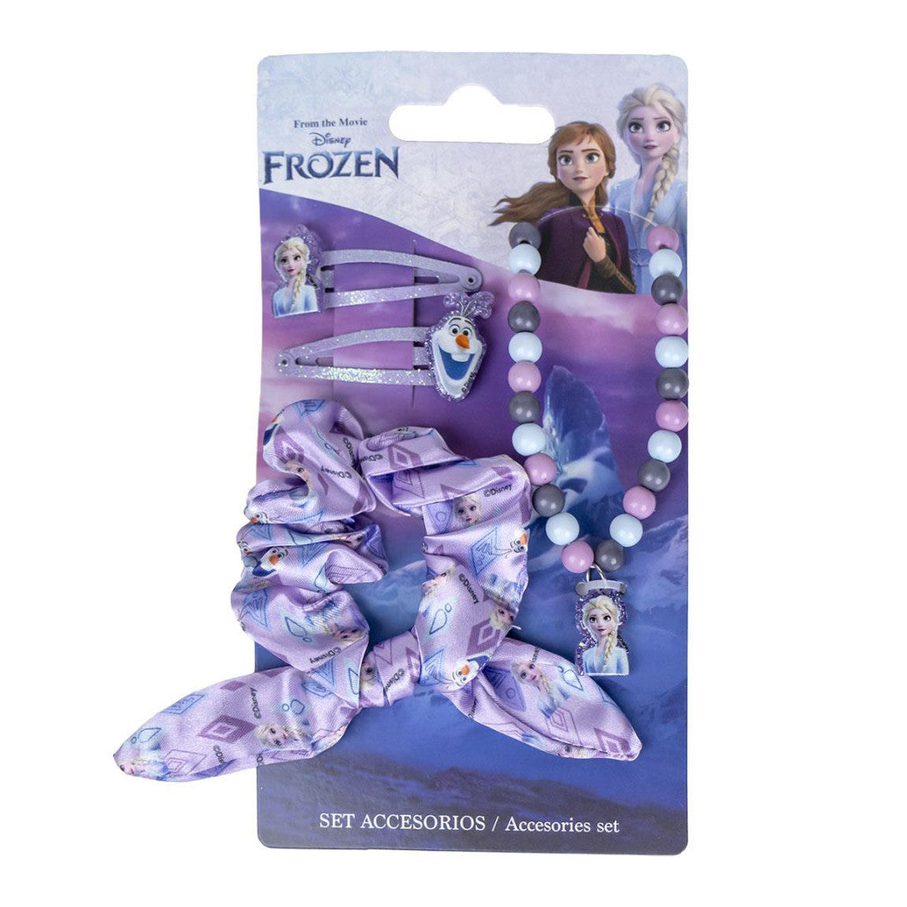 Disney Frozen dzirkstošo kaklarotu un matu aksesuāru komplekts