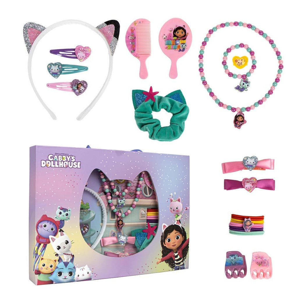 Gabby's Dollhouse Cat-tastic rotaslietu un matu aksesuāru komplekts
