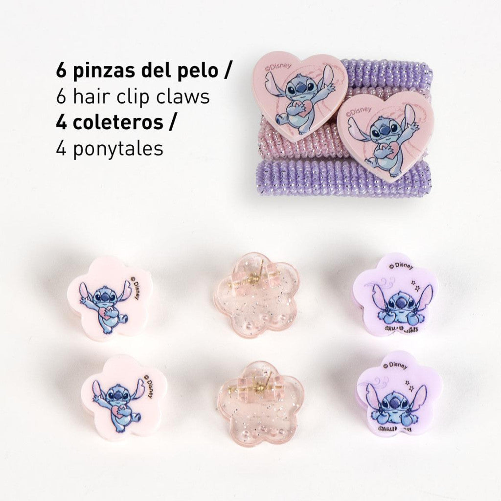Disney Lilo un Stitch Citplanētiešu Sirds matadatas, matu gumijas komplekts kastītē