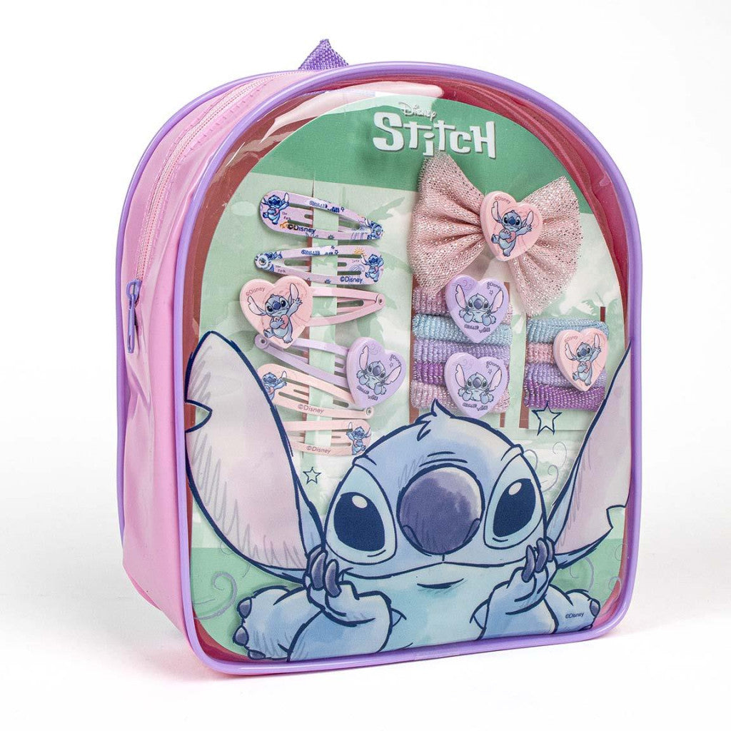 Disney Lilo un Stitch Citplanētiešu mīlestības matu aksesuāru komplekts somiņā
