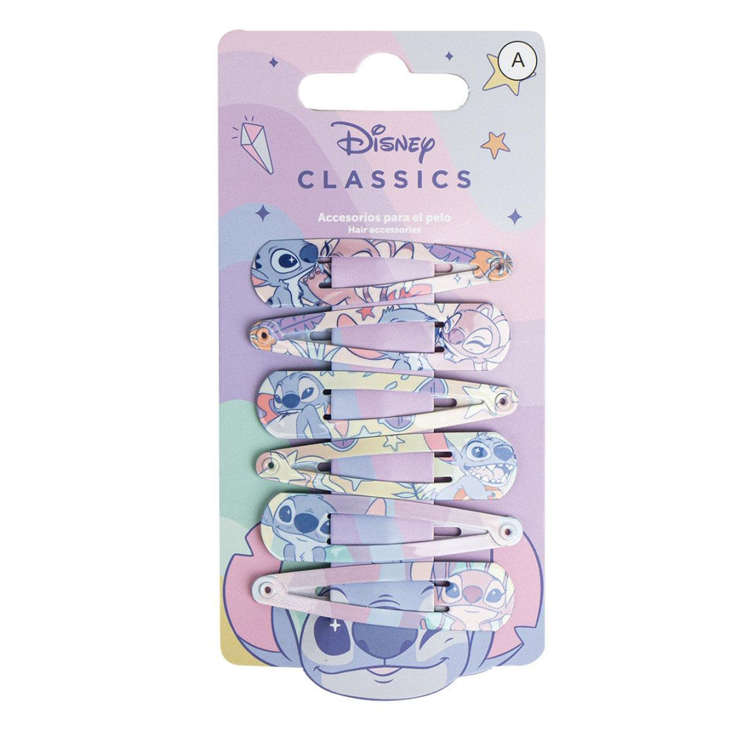 Disney Lilo un Stitch eņģeļu 6 matu sprādžu komplekts
