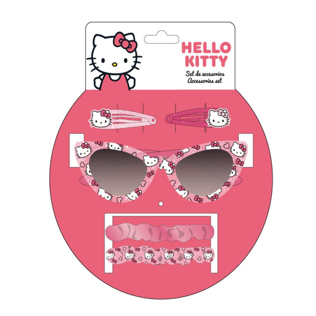 Hello Kitty saulesbriļļu un matu aksesuāru komplekts