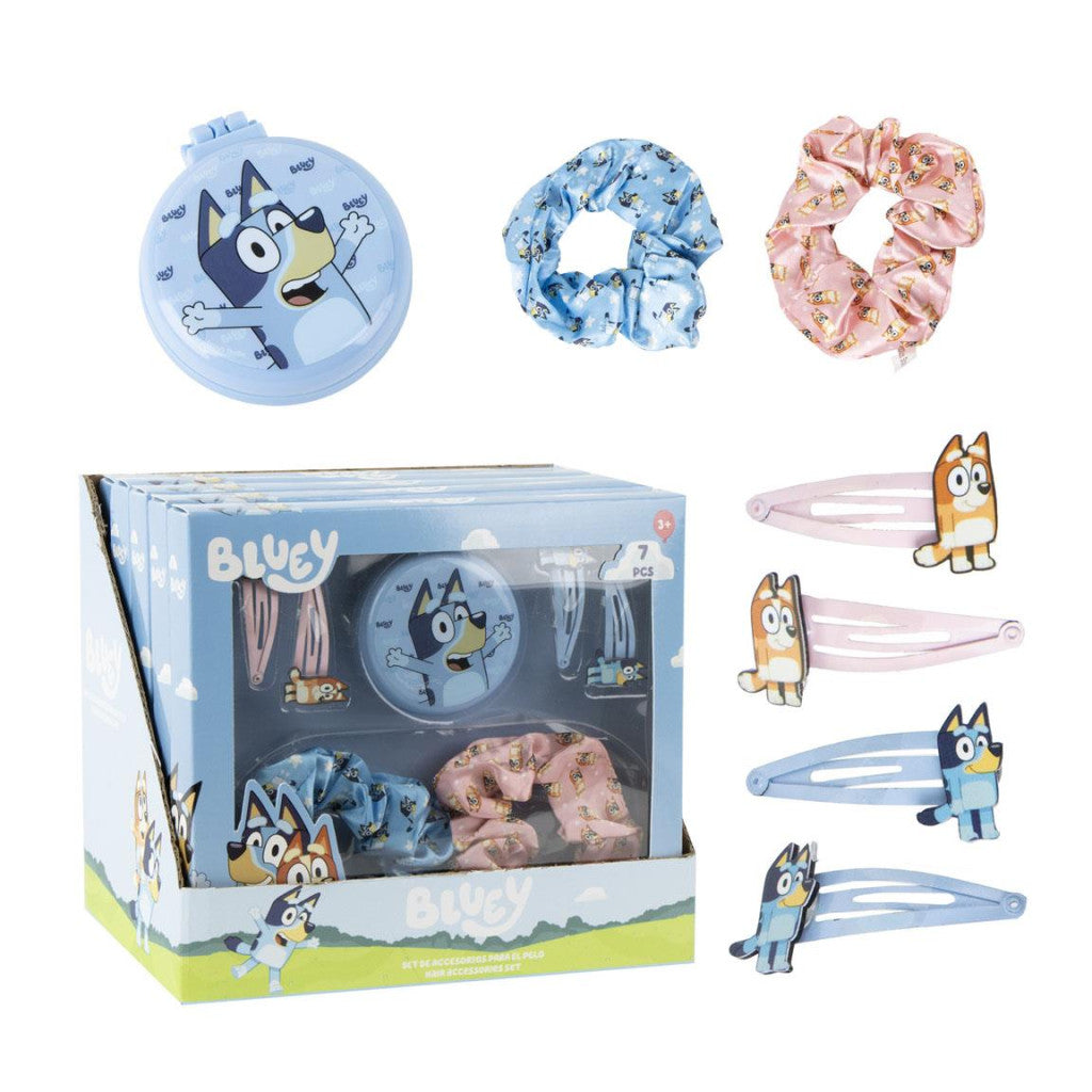 Bluey Happy matu aksesuāru komplekts, 7 daļas