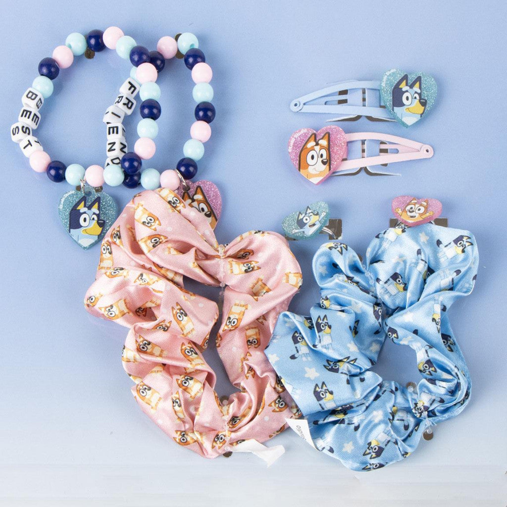 Bluey Happy 8 daļu matu aksesuāru un rotaslietu komplekts