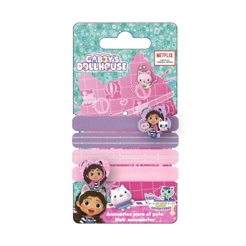 Gabby's Dollhouse Adventures matu gumijas komplekts (4 gab.)