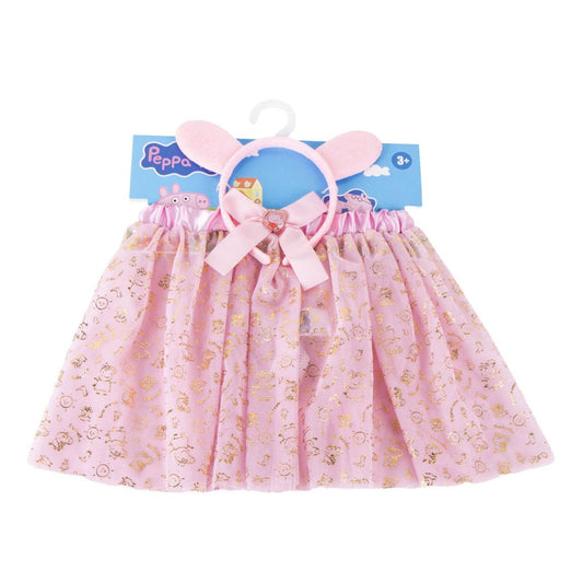 Peppa Pig Gold bērnu svārku un galvas saites komplekts 3-8 gadi / 98-128 cm