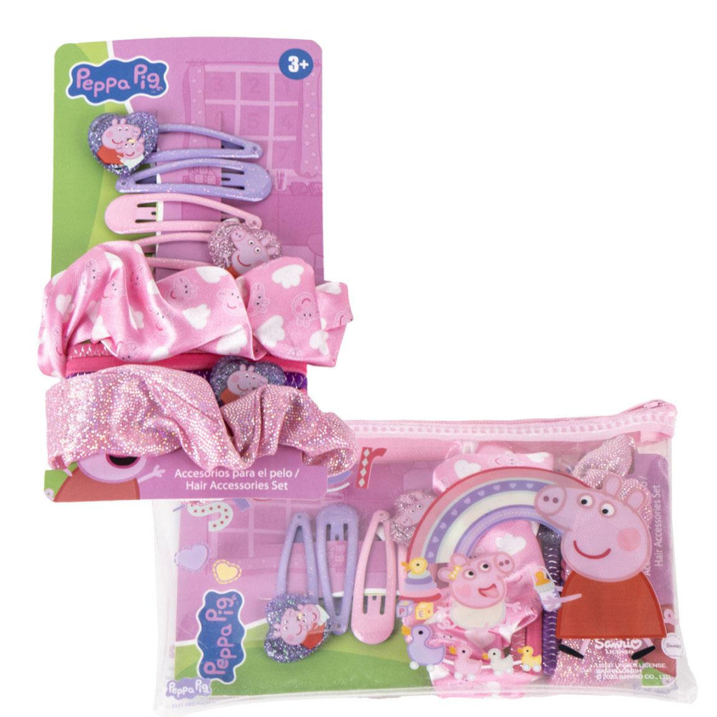 Peppa Pig Varavīksnes matu sprādze, matu lentīšu komplekts