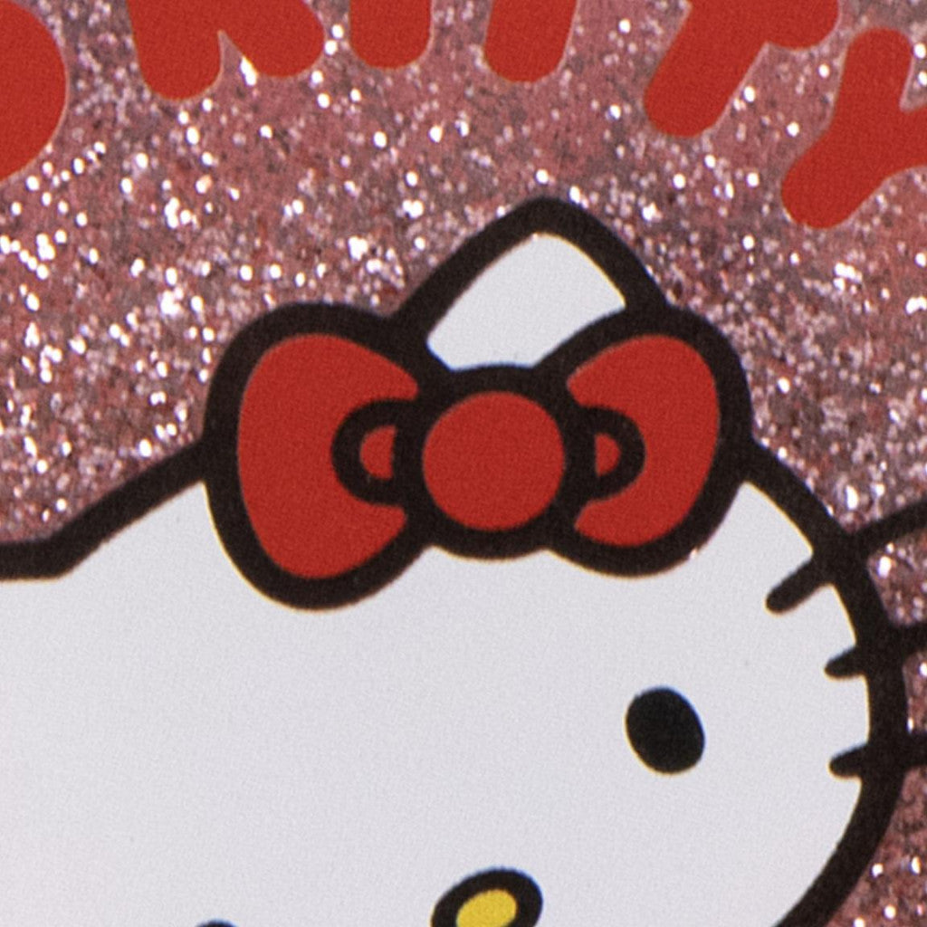 Hello Kitty rozā mirdzoša matu suka 13 cm