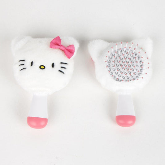 Hello Kitty balta mini plīša matu suka 13 cm