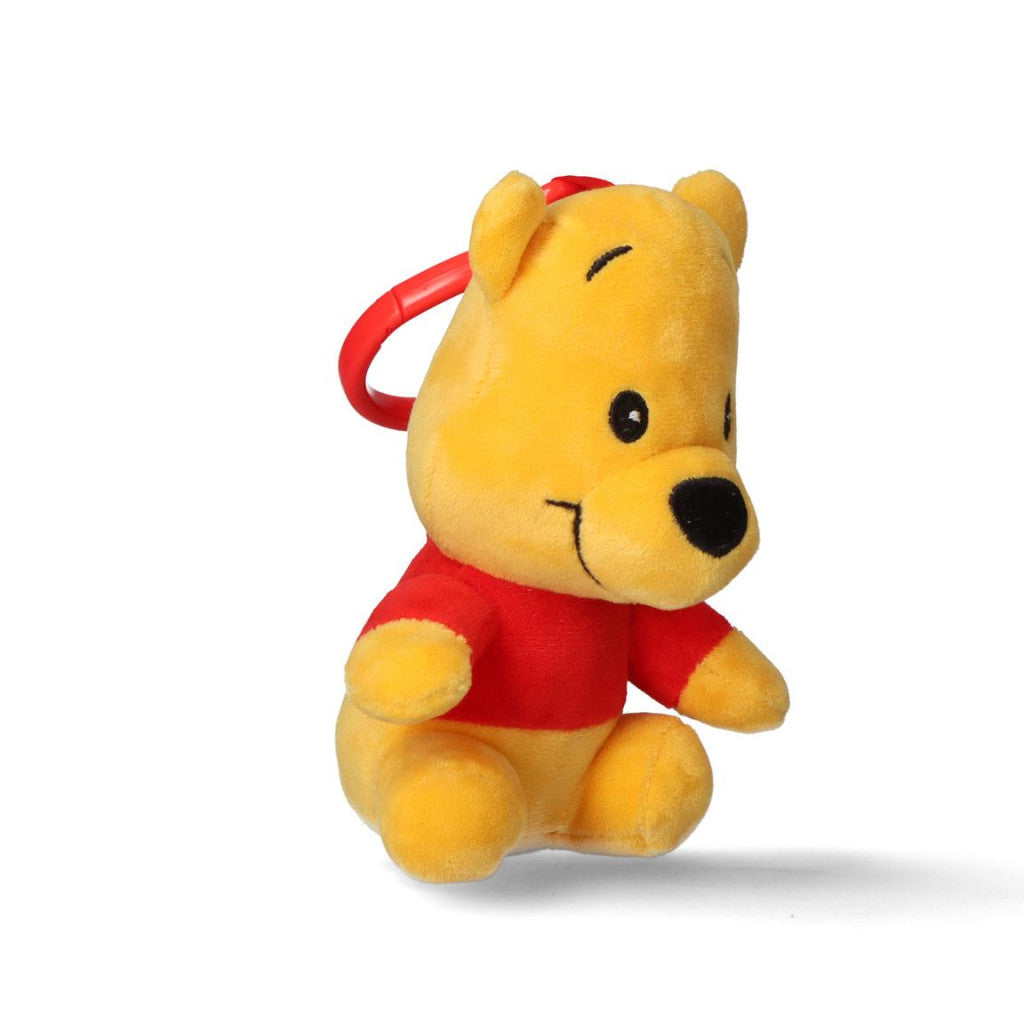 Disney Vinnija Pūka dzeltenā 3D plīša figūriņa ar pakaramo, somas dekorāciju 13 cm
