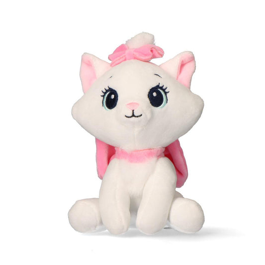 Disney Marie balta 3D plīša figūriņa ar pakaramo, somas dekorāciju 13 cm