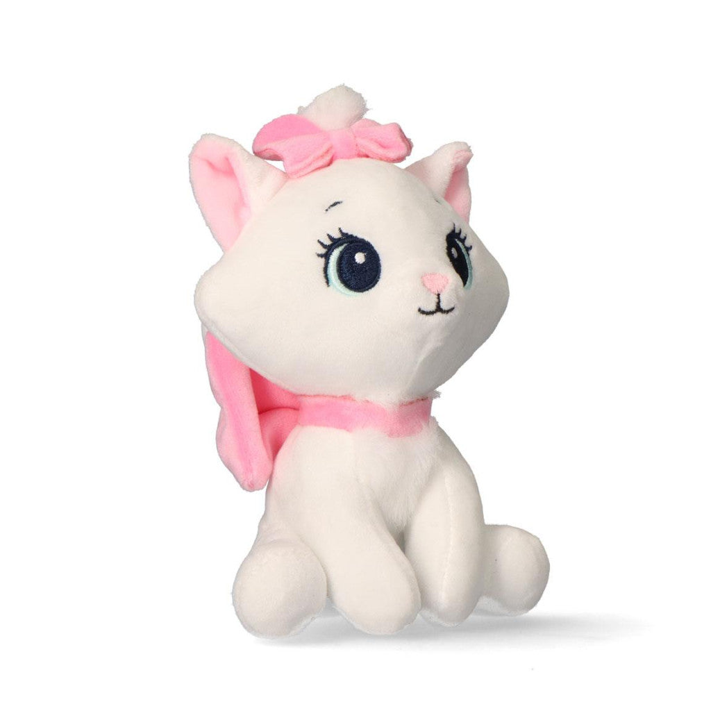Disney Marie balta 3D plīša figūriņa ar pakaramo, somas dekorāciju 13 cm