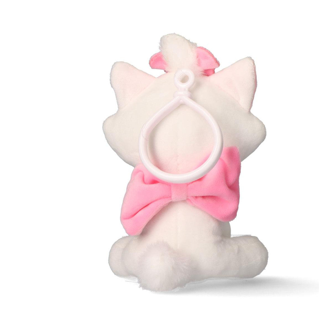 Disney Marie balta 3D plīša figūriņa ar pakaramo, somas dekorāciju 13 cm
