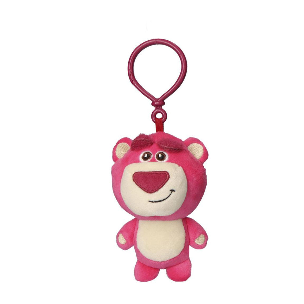 Disney Rotaļlietu stāsts Lotso Pink 3D plīša figūriņa ar pakaramo, somas dekorāciju 13 cm