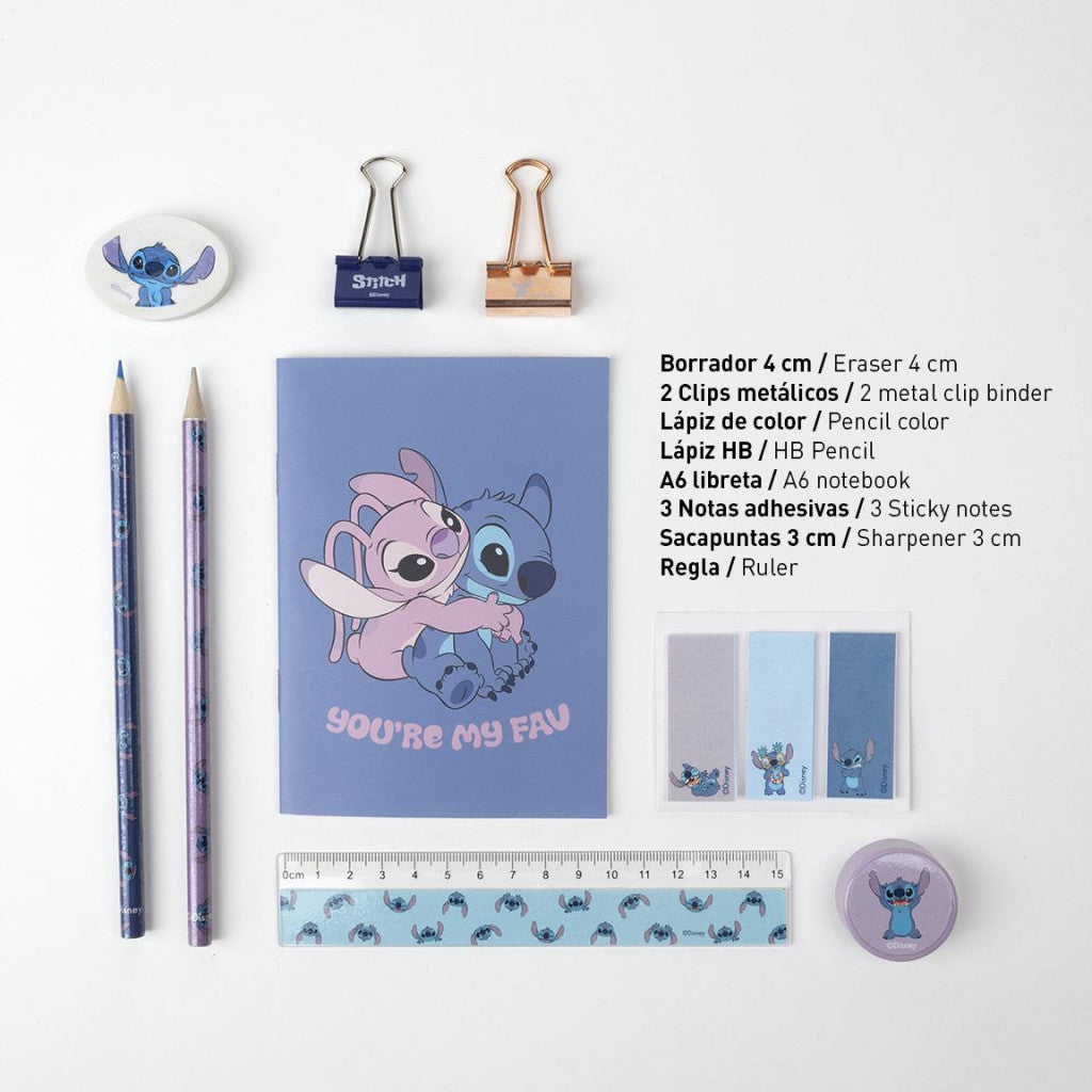Disney Lilo un Stitch Mans mīļākais kancelejas piederumu komplekts 12 gab.