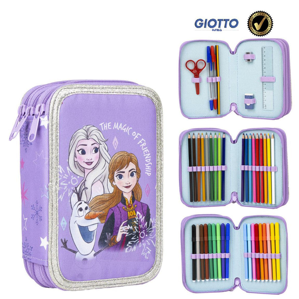 Disney Frozen burvju zīmuļu maciņš ar 3 līmeņiem