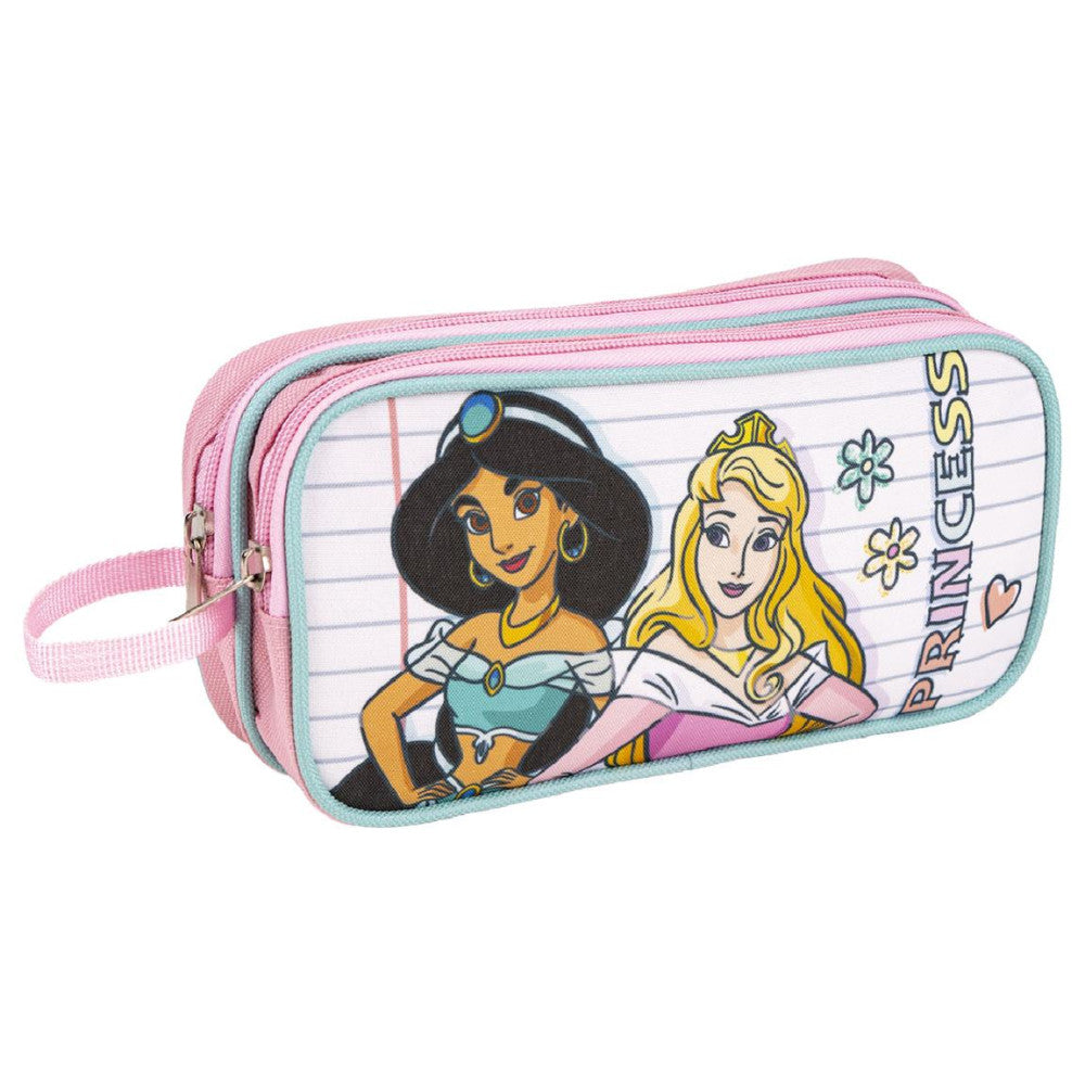 Disney Princess zīmuļu maciņš ar 2 nodalījumiem 22,5 cm