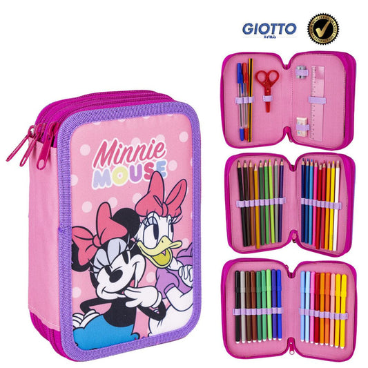 Disney Minnie Daisy zīmuļu maciņš ar 3 līmeņiem