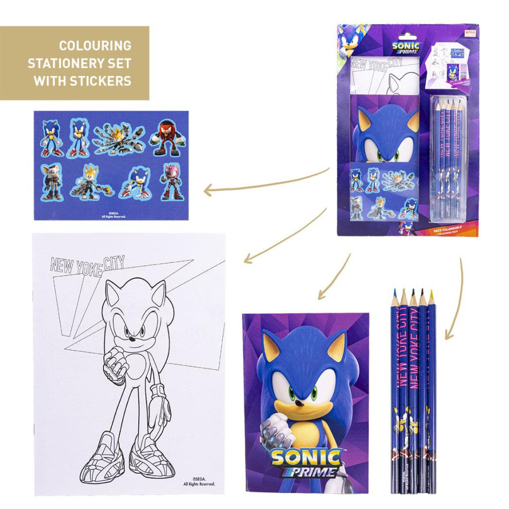 Sonic the Hedgehog Prime kancelejas preču komplekts