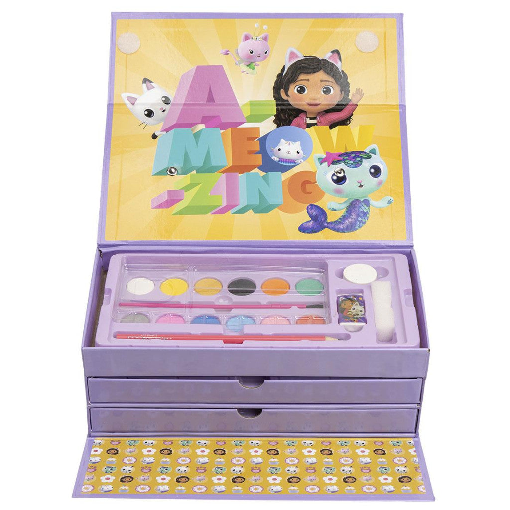 Gabby's Dollhouse kancelejas piederumu komplekts koferī