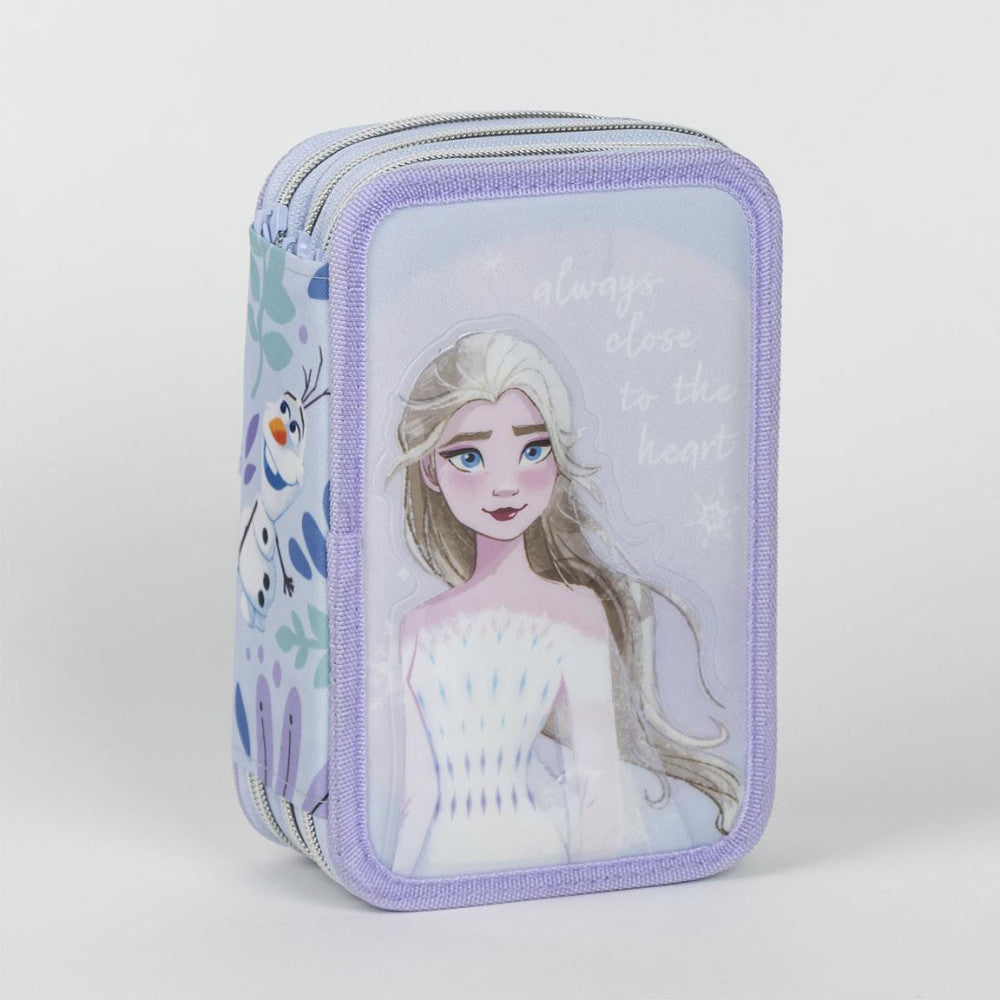 Disney Frozen Elsa pildīts zīmuļu maciņš ar 3 slāņiem