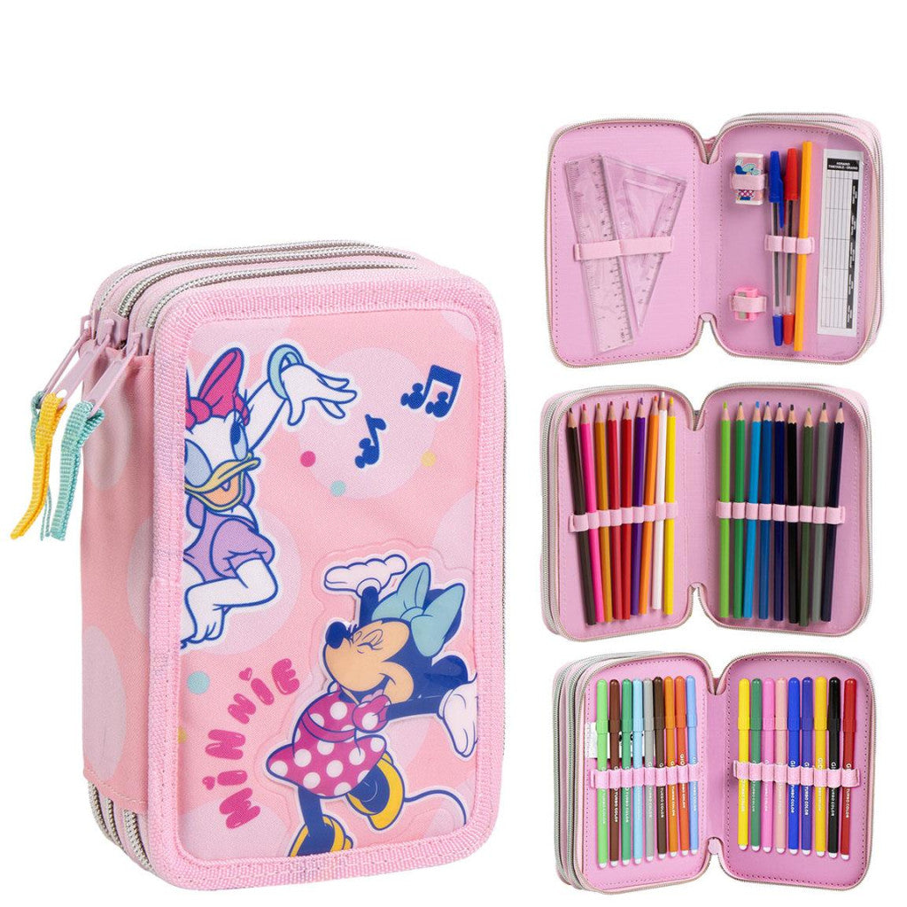 Disney Minnie Music penālis ar piederumiem, 3 slāņi