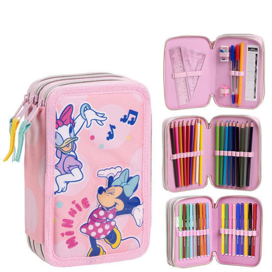 Disney Minnie Music penālis ar piederumiem, 3 slāņi
