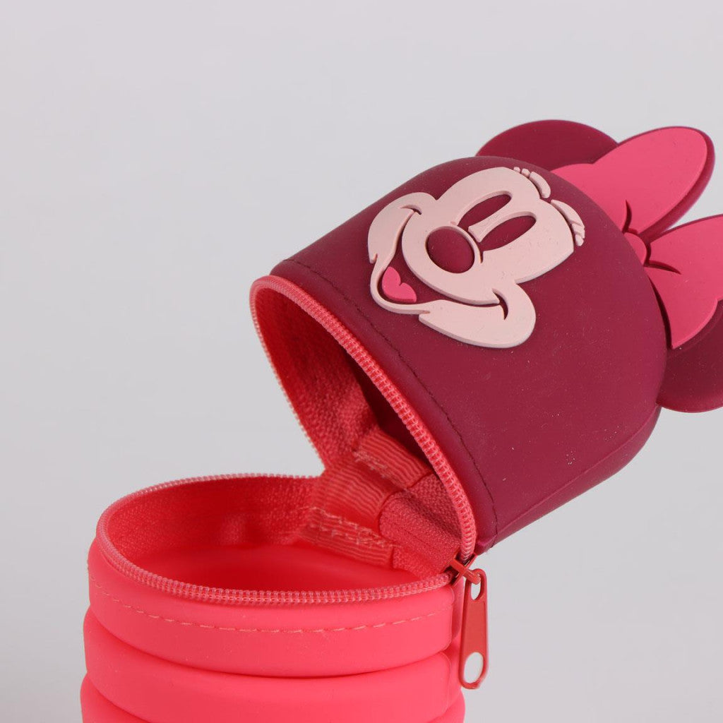 Disney Minnie tumši sarkans 3D zīmuļu maciņš 20 cm