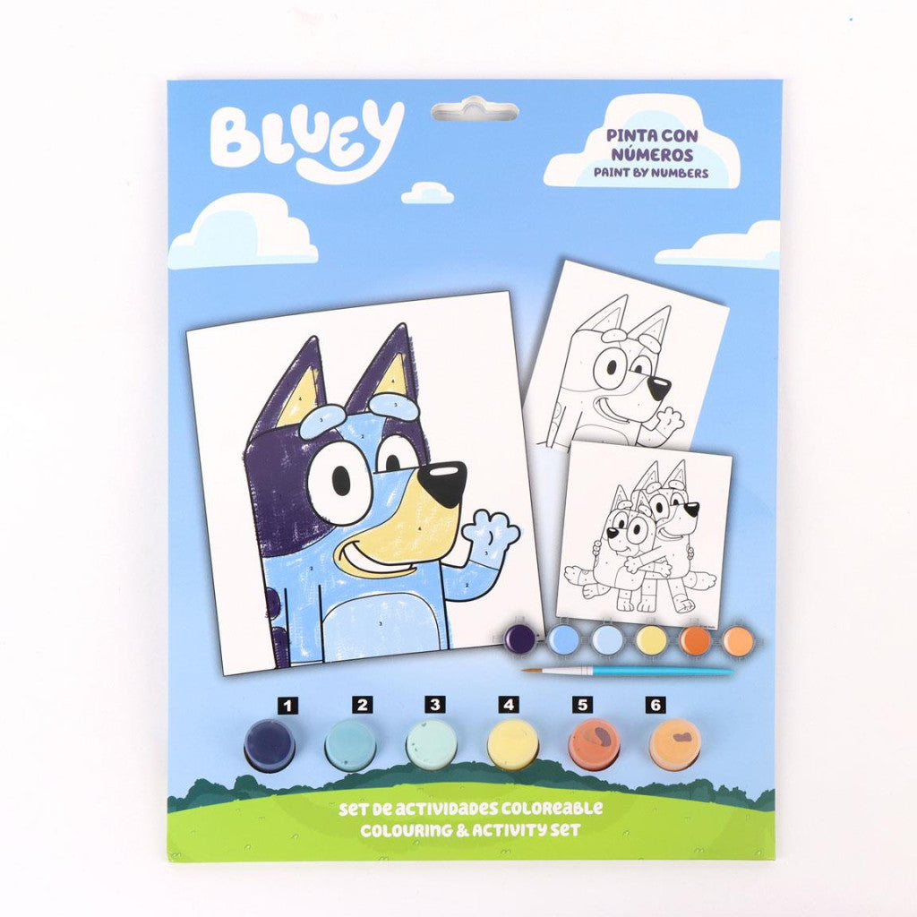 Bluey To Wave krāsa pēc skaitļiem
