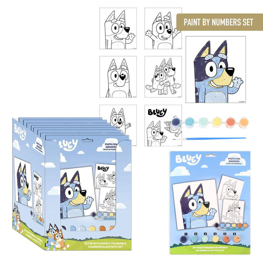 Bluey To Wave krāsa pēc skaitļiem
