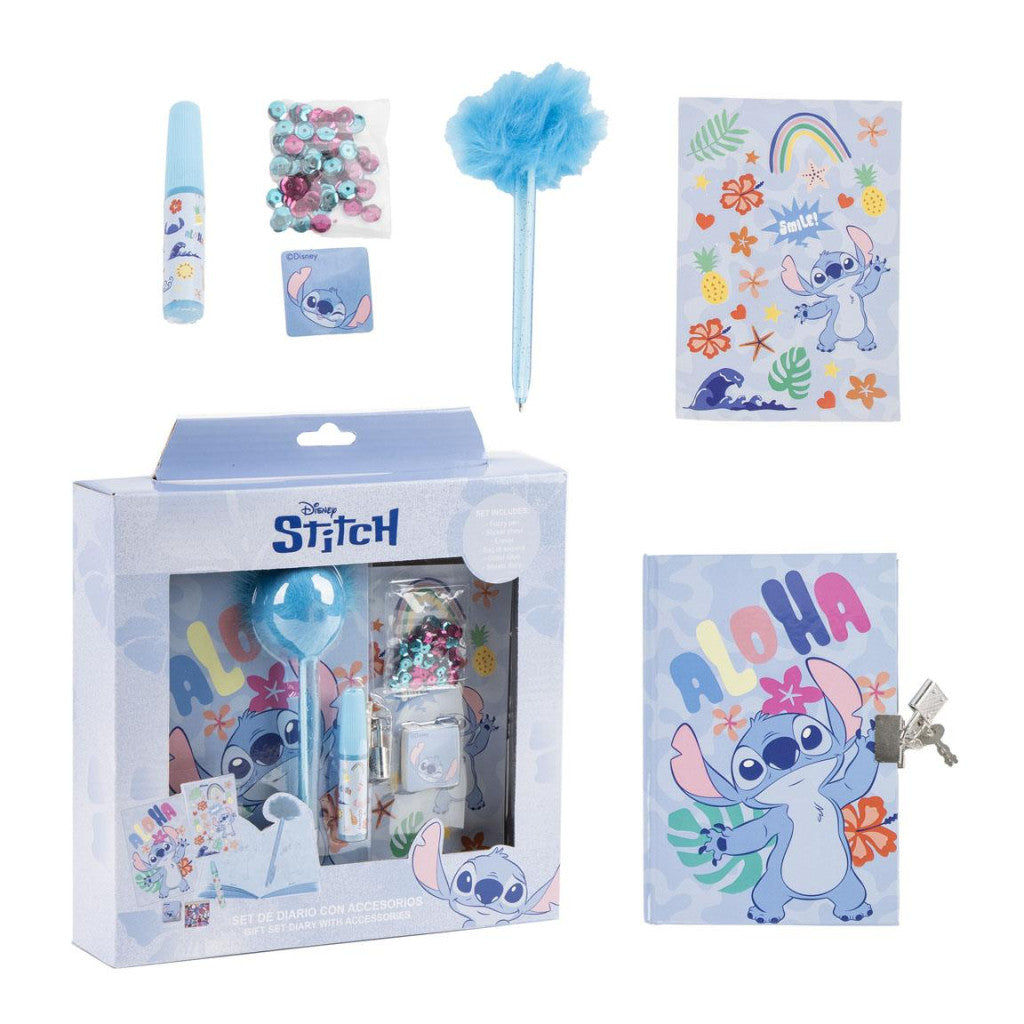 Disney Lilo un Stitch Aloha atslēdznieka žurnālu komplekts