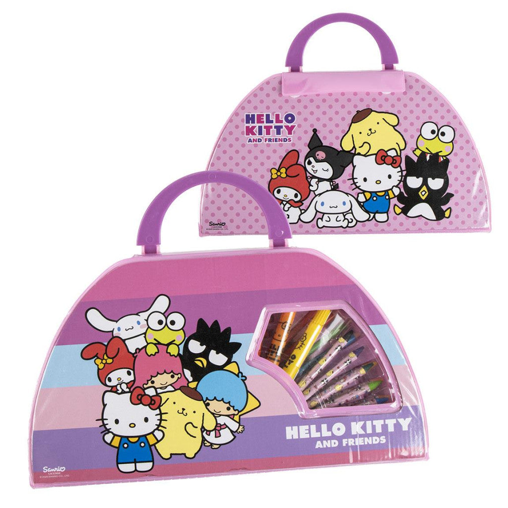 Hello Kitty Friends 50 daļu kancelejas piederumu komplekts